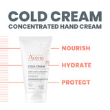 ▶ Avène Eau Thermale Cold Cream Concentrated Hand Cream, Quick Absorbing for Dry, Chapped Hands, 1.6 oz.