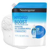▶ Neutrogena  Refill Gel Limpiador Facial Hydro Boost sin fragancia 473ml