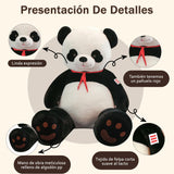 Funny toy 39.4 in Juguete de Peluche de Panda Gigante, Tamaño Grande, Lindo Peluche Gigante, Enorme Tamaño Grande, Peluche EEsponjoso y Gordo de Gran Tamaño, Regalos para Niños y Niñas (100cm)