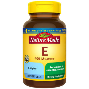 Nature Made Vitamin E 400IU, 180 Softgels