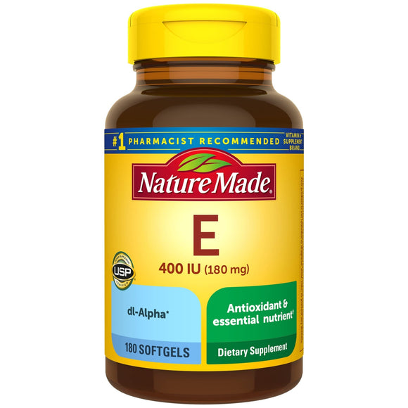 Nature Made Vitamin E 400IU, 180 Softgels
