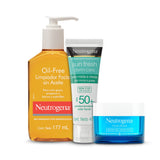 ▶ Neutrogena Kit rutina de día contra granitos 3 pasos para pieles grasas con tendencia a granitos