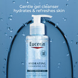 ▶ Eucerin Hydrating Cleansing Gel, Daily Facial Cleanser Formulated with Hyaluronic Acid, 6.8 Fl Oz