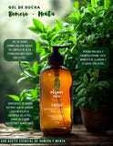 OLEUM VITAE Shower Gel. Gel de Ducha Romero-Menta. Con Aceites Esenciales de Menta y Romero. Hidratación Profunda. Con Extractos de Caléndula, Aloe Vera y Manzanilla. 250gr