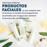 ▶ HEBBE  - Agua DESTILADA para Uso COSMÉTICO | Ideal para ELABORAR Productos FACIALES como CREMAS, LOCIONES Y TÓNICOS | Uso Adicional para BATERÍAS Y PRODUCCIÓN DE LUBRICANTES | Contenido 1 LITRO