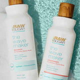 ▶ RAW SUGAR , Shampoo The Wave Maker con Lichi y Leche de Coco, Volumen y Textura Natural, sin Sulfatos, 18 OZ