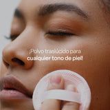 TEIA COSMETICOS Polvo matificante y fijador sin color 100% ingredientes naturales 30 g Libre de talco