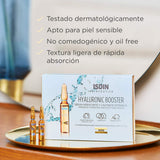▶ ISDIN Isdinceutics Hyaluronic Booster, Sérum hidratante y calmante intensivo con ácido hialurónico, 5 ampolletas