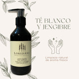 ▶ LOREDANA  | Jabón Liquido De Te Blanco Y Jengibre | Hidrata Y Cuida La Piel | Contiene Antioxidantes (250 ml)