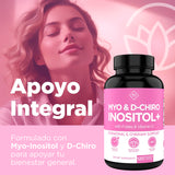 Optify Suplemento Premium de Inositol - Myo-Inositol y D-Chiro Inositol en Polvo con Ácido Fólico y Vitamina D - Proporción Ideal 40:1 - Apoyo al Equilibrio Hormonal y Función - Vitamina B8