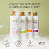 ▶ RAW SUGAR - Gel de baño Simply para pieles sensibles: té verde, pepino y aloe vera, hidratante y aclarante