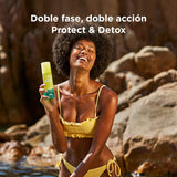 ▶ ISDIN Fotoprotector hydrolotion spf 50, protector solar corporal bifasico que protege y detoxifica la piel, hidratante y efecto refrescante, 200ml