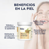 ▶ HEBBE  - Manteca de karité 120 g | Hidrata a profundidad la epidermis | Estimula la producción de colágeno | Ayuda a reducir las líneas de expresión | Renueva la piel dañada por el sol o la edad | Contenido: 120 g