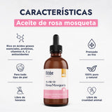 ▶ HEBBE  - Kit aceite de rosa mosqueta, jojoba y karité | Ayuda a prevenir líneas de expresión | Propiedades antiedad | Equilibra la producción de sebo | Da mayor volumen | Contribuye a la formación de colágeno | Regenera y reafirma la piel