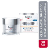 ▶ Eucerin Hyaluron-Filler 3X EFFECT Crema Facial de Día Anti Arrugas con Protección Solar FPS 30 50ml con Ácido Hialurónico Anti Edad para todo tipo de piel
