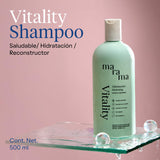 ▶ MARAMA | Shampoo sin Parabenos - Aloe Vera - 500 ml | Fortalece el Cabello - Tratamiento para Cabello Maltratado - Suavizante | Anti Frizz Cabello | Vegano - Cruelty-Free - Reciclable