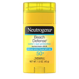 ▶ Neutrogena  | Bloqueador Protector Solar Facial 50 en Stick | Protector en Barra | Solar Beach Defense | Resistente al Agua | Apto Pieles Grasas y Mixtas | Oil Free | 42 Gr