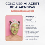 ▶ HEBBE - ACEITE DE ALMENDRAS DULCES | Hidratante Natural | Mejora Afecciones Cutáneas | Anti-Envejecimiento Facial | Estimula Crecimiento Pestañas y Uñas | 120 ml | Orgánico y Vegano | Ideal para Masajes Relajantes