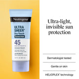 ▶ Neutrogena Protector solar ultraclaro de factor de protección de 45, paquete doble de 177 ml (6 oz)