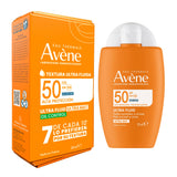 ▶ AVENE Ultra Fluid Ultra Mat, protector solar facial FPS 50 con TriAsorB, OIL CONTROL, textura ultrafluida, 50ml