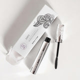 XAMANIA Máscara de Pestañas Karité + Argán - Alarga, Volumen y Nutre | Cepillo Doble Vista | Libre de Microplásticos, Vegana y Cruelty Free | Pestañas Sensibles | Hecho en México (Negro, 6g)