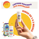 UV ZERO - Bloqueador Solar Mineral en Barra para Niños | FPS 50 | Protección UVA/UVB | Hipoalergénico y Libre de Fragancias | Dermatológicamente Probado | Ideal para Rostro | Ingredientes Naturales, Sensación Ligera Mate | 18g (1 Unidad)
