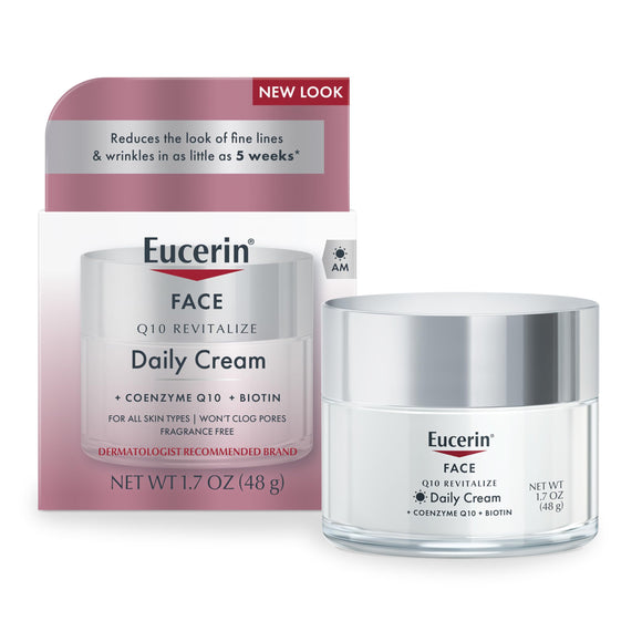 ▶ Eucerin - Crema facial antiarrugas Q10, tarro de 1.7 onzas
