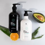 ▶ B Life   Kit Shampoo y Acondicionador Natural de 800ml C/U sin Sulfatos ni Parabenos con Ingredientes Naturales. Natural Conditioner and Shampoo B Life.
