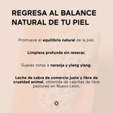 AHAL - Jabon Facial Natural en Barra - Limpieza Profunda, Luminosidad y Balance Natural Facial - 80 gr (Leche de Cabra)