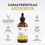 ▶ HEBBE - ACEITE DE ARGÁN VIRGEN ORGÁNICO | ACEITE PARA TRATAMIENTO DE CABELLO | ACEITE VEGETAL COSMÉTICO | FAVORECE CICATRIZACIÓN DE LA PIEL | CONTENIDO 100 ML