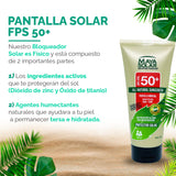 Maya Solar. Bloqueador Solar Corporal. 100% Ingredientes Naturales Minerales SPF 50+ Uso Diario 204 ml
