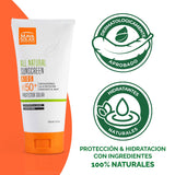 Maya Solar Bloqueador Solar Dermatológico KIDS Amplio Espectro FPS 50+ de Uso Diario. Ingredientes de Origen Natural. Lista de Ingredientes No Toxicos