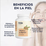 ▶ HEBBE  - KIT de Manteca de Karité 250 g, Manteca de Cacao 250 g y Cera de Abeja 100% Pura 50g, Hidratante y Nutritivo para Piel y Cabello, 250 g cada una