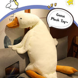 KENANLAN Animal de Peluche de Ganso, Juguete de Peluche de Ganso, Almohada de Felpa de Cisne Suave, Almohada de Felpa de Pato, Almohada de Abrazo Súper Suave para Oficina, Hogar,