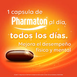 Pharmaton multivitamínico para adultos. Mejora el rendimiento diario. 100 cápsulas de 40 mg c/u