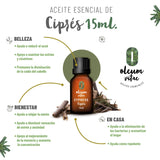 OLEUM VITAE Kit de Aceites Esenciales para el Fortalecimiento del Cabello. 100% Puros y Orgánicos. Cedro, Salvia Esclarea, Romero, Árbol de Té, Ciprés, Lavanda y Menta