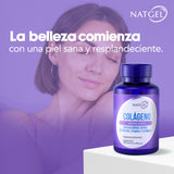 BEAUTY COLLAGEN | Colageno Hidrolizado con Biotina, Acido Hialuronico, Resveratrol, Vitamina E y Vitamina C | 120 capsulas de 590 mg | Suplemento para Potencializar la Belleza de la Mujer. Mejora la Salud de la Piel, Cabello y las Uñas | Natgel