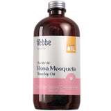 ▶ HEBBE  - Aceite de Rosa Mosqueta 500 ml | Anti-Cicatriz y Anti-Estrías | Reductor de Manchas en la Piel | Estimulador de Circulación Sanguínea | Regenerador y Reafirmante de Piel | Contenido de 500 ml