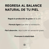 AHAL - Serum Facial con Aceite de Kalahari con Vitamina E, Hidratación Ligera y Antiedad, Regula Grasa y Minimiza Arrugas, Ideal para Piel Grasa y con Tendencia al Acné, Ingredientes Naturales, 33ml