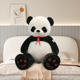 Funny toy 39.4 in Juguete de Peluche de Panda Gigante, Tamaño Grande, Lindo Peluche Gigante, Enorme Tamaño Grande, Peluche EEsponjoso y Gordo de Gran Tamaño, Regalos para Niños y Niñas (100cm)