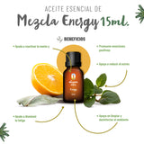 OLEUM VITAE Kit de Mezclas de Aceites Esenciales Emociones. 100% Puros y Orgánicos. Balance, Energy, Relax.