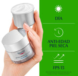 ▶ Eucerin Refill Crema anti edad Hyaluron-Filler Crema de Día FPS15 (50 ml) con ácido hialurónico que ayuda a reducir líneas de expresión