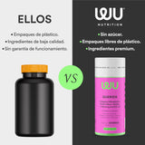 Vitaminas para mujer WU Nutrition. Multivitaminico Querida 120 capsulas 2 meses de consumo. Suplemento con 20 Ingredientes: Colágeno, Biotina, Ácido Fólico, Magnesio, Hierro y Vitaminas