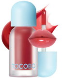 ▶ TOCOBO  Juicy Berry Plumping Lip Oil 05 Rosy Girl – Aceite labial hidratante coreano vegano con aceites vegetales para un alto brillo – Fórmula no pegajosa para todos los tonos de piel, 4g
