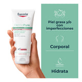 ▶ Eucerin DermoPure Triple Effect Crema Corporal (200ml) Anti-Imperfecciones, Anti-Manchas, Anti-Brillo, Calma e hidrata, ideal para piel grasa o con imperfecciones