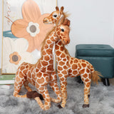 BARMI Peluche de jirafa de peluche grande y alta con jirafa grande, decoración del cuarto de bebé, 60 cm