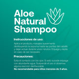 ▶ B Life  Shampoo Natural de 800 ml. Sin Sulfatos Ni Parabenos con Aloe Vera. Aloe Natural Shampoo B Life.