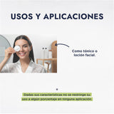 ▶ HEBBE- Hidrolato de Pepino 1 L | Disminuye Arrugas y Ojeras | Alivia Ojos Cansados | Desinflama y Evita Enrojecimiento | Reparador de Daños Solares | Contenido de 1 L