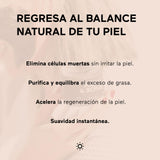 AHAL Mask & Scrub - Mascarilla Facial de Tepezcohuite y 5 Arcillas - Exfolia, Renueva e Humeca- Limpieza Profunda Regeneradora con Ingredientes Naturales, Ideal para Skin Care, 80g.