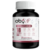 Oby Vitaminas para Mujer +40 | Isoflavonas, Maca, Myo inositol, Colageno Hidrolizado, Onagra, Ñame, Calcio, Hierro, Zinc | Multivitamico Mujer 120 capsulas | 18 nutrientes naturales especializados
